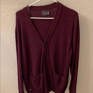 NWOT burgundy long sleeve cardigan